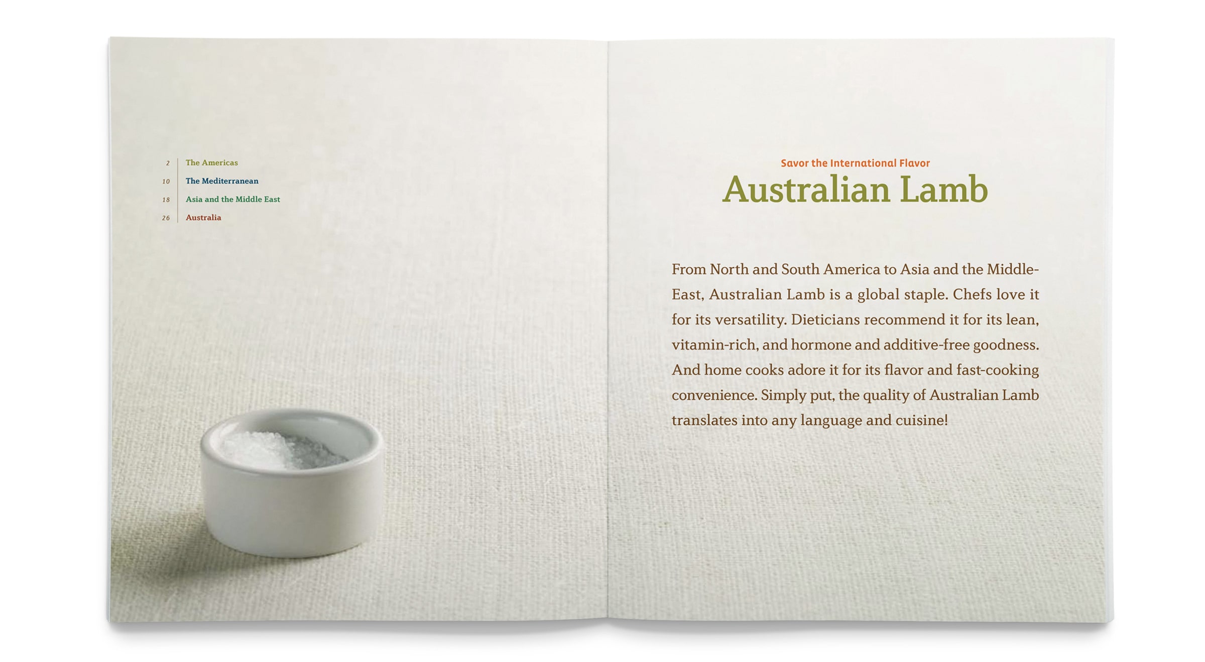 Meat & Livestock Australia Cookbook Spread 01